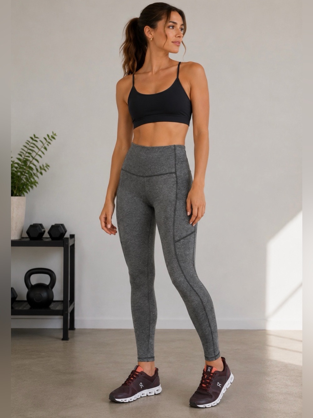 Lululemon Athletica Heather Gray Leggings